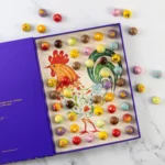 Easter Rooster chocolate box of 54 with chocolates inside and outside