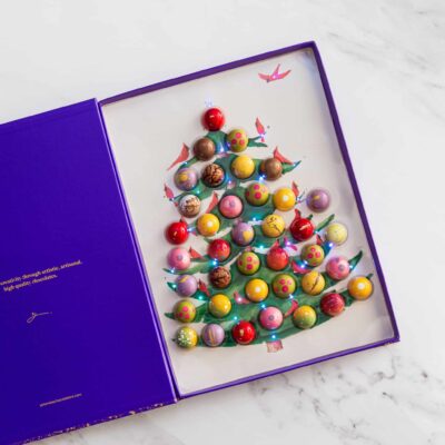 Box of 54 Bonbons Christmas Tree Illustration