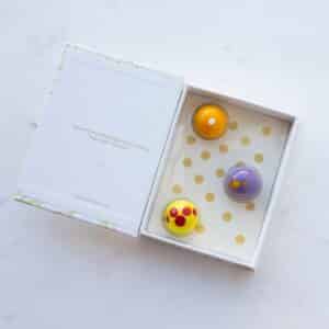 Box of 3 bonbons dot design