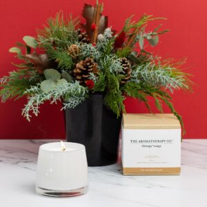 Aromatic Christmas Candle in Hamper